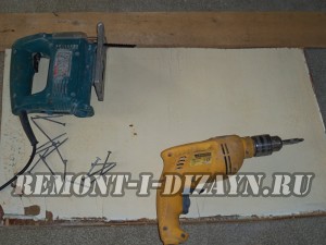 материалы и инструменты для строительного козла